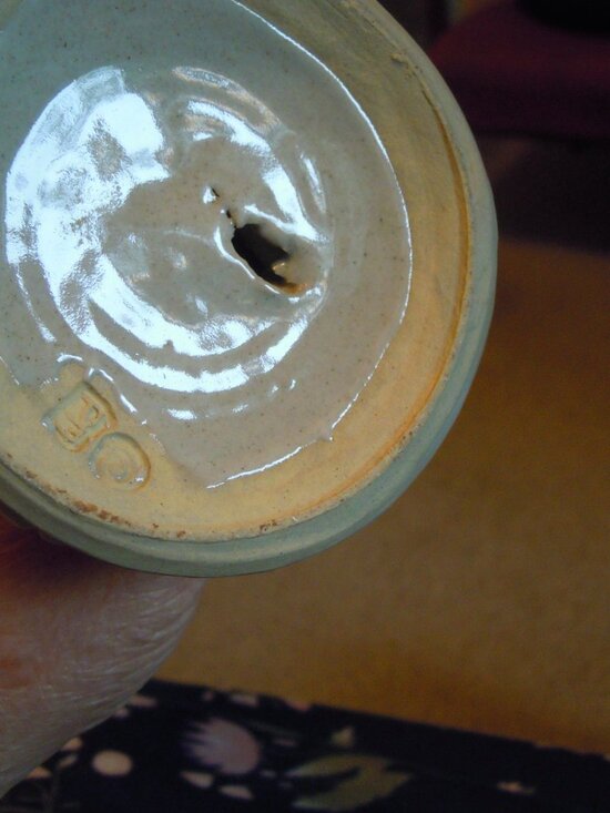 Vintage Art Studio Pottery Standing Lady Woman Girl Hippie Figurine SIGNED PM - Picture 3 of 7